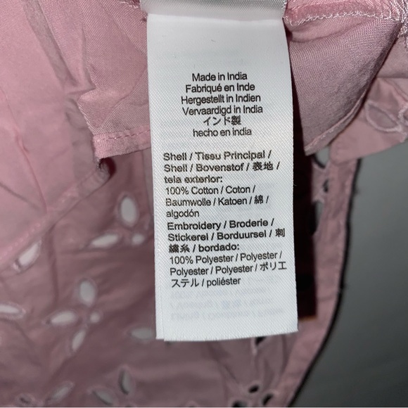 J. CREW Women's Spring Garden Eyelet Top Pale Orchid Sz 6 Pink NWT Coquette - Picture 9 of 9